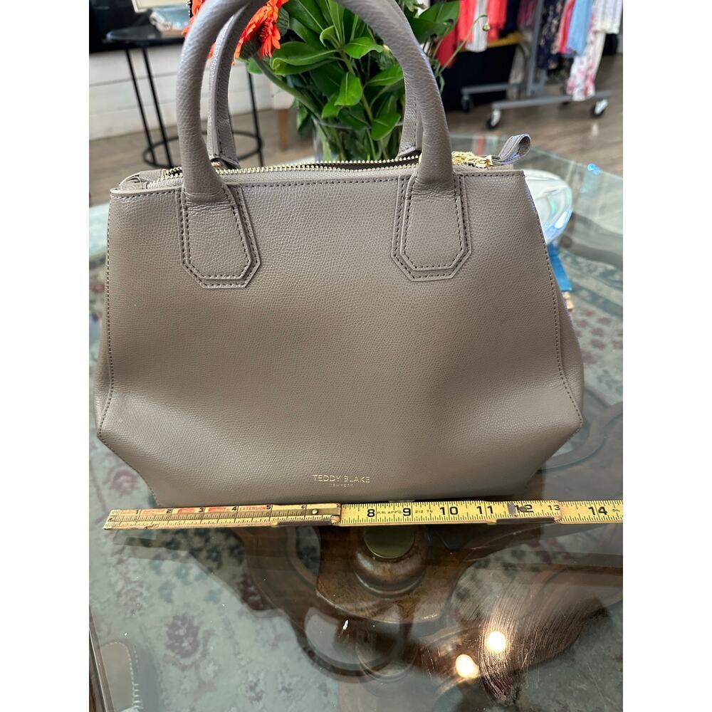 Teddy Blake Taupe Leather Satchel - Picture 7 of 12